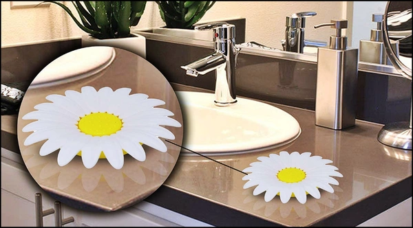 Flower Shape Portable Soap Dish Holder Soap Case with Liquid Drain Plate for Bathroom and Kitchen Flower Shape Portable Soap Dish Holder Soap Case.(PACK OF 3) 